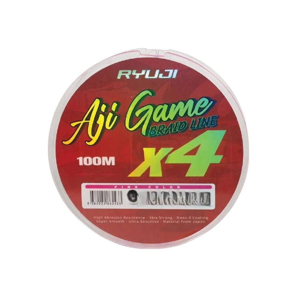 Ryuji Aji Game 4x 0,03 mm 100 Metre Pink İp Misina