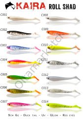 Kaira Roll Shad 9cm 6g Silikon Sahte Balık
