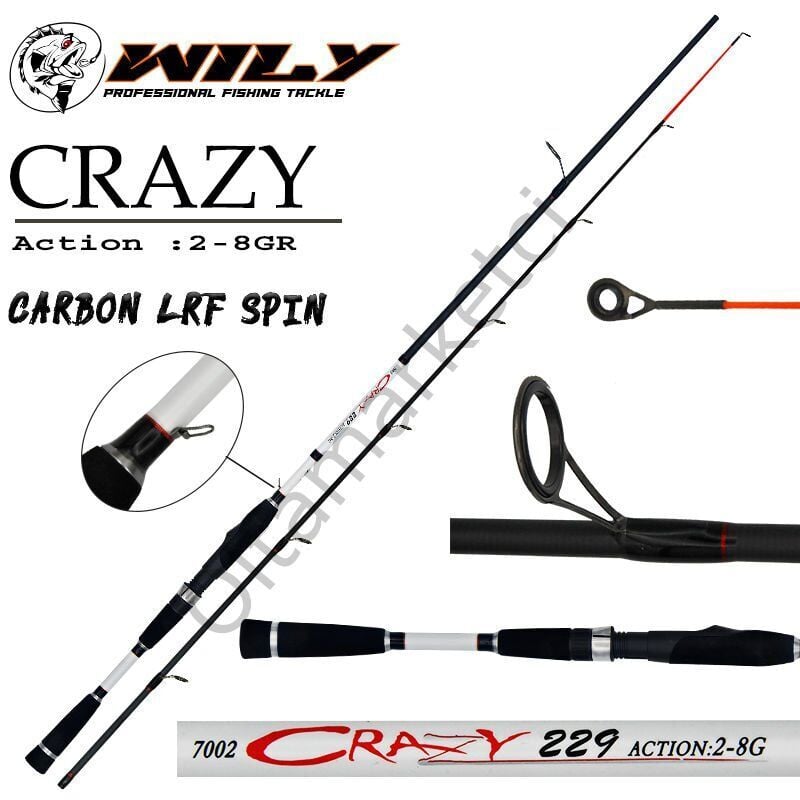 Wily Crazy 229 cm Lrf Kamışı 2-8 gr