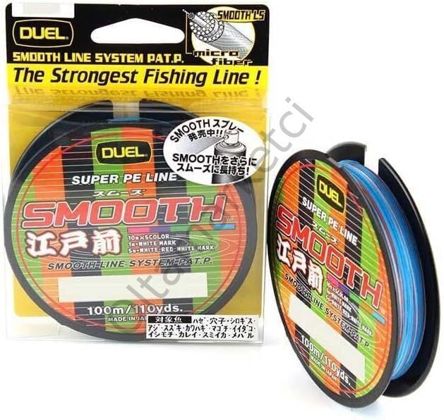 Duel Super Pe Lıne Smooth 100m İpek Misina multicolor 0.10
