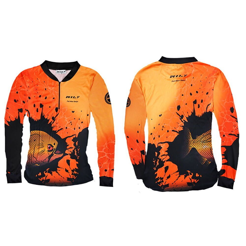 Wily Wear UV T-Shirt Fermuarlı Vision Orange XL