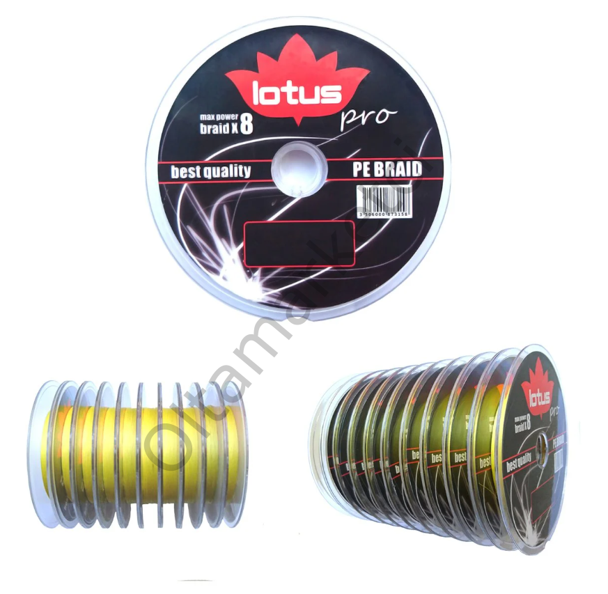 Lotus Pro 8 Örgü PE BRAID SARI 100 Mt 0,12
