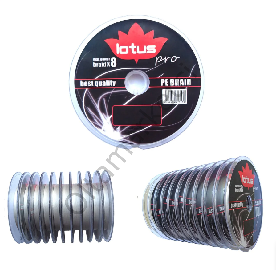Lotus Pro 8 Örgü PE İp Misina Beyaz 100 mt