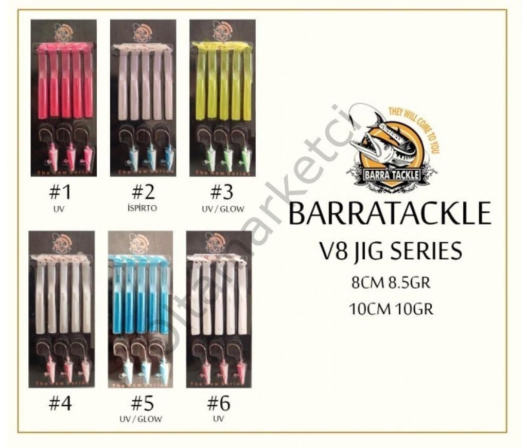 Barra Tackle V8-8 cm