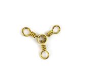 Brass 3-Way Swivels No:6 3 Lü Fırdöndü 12 Li Pkt