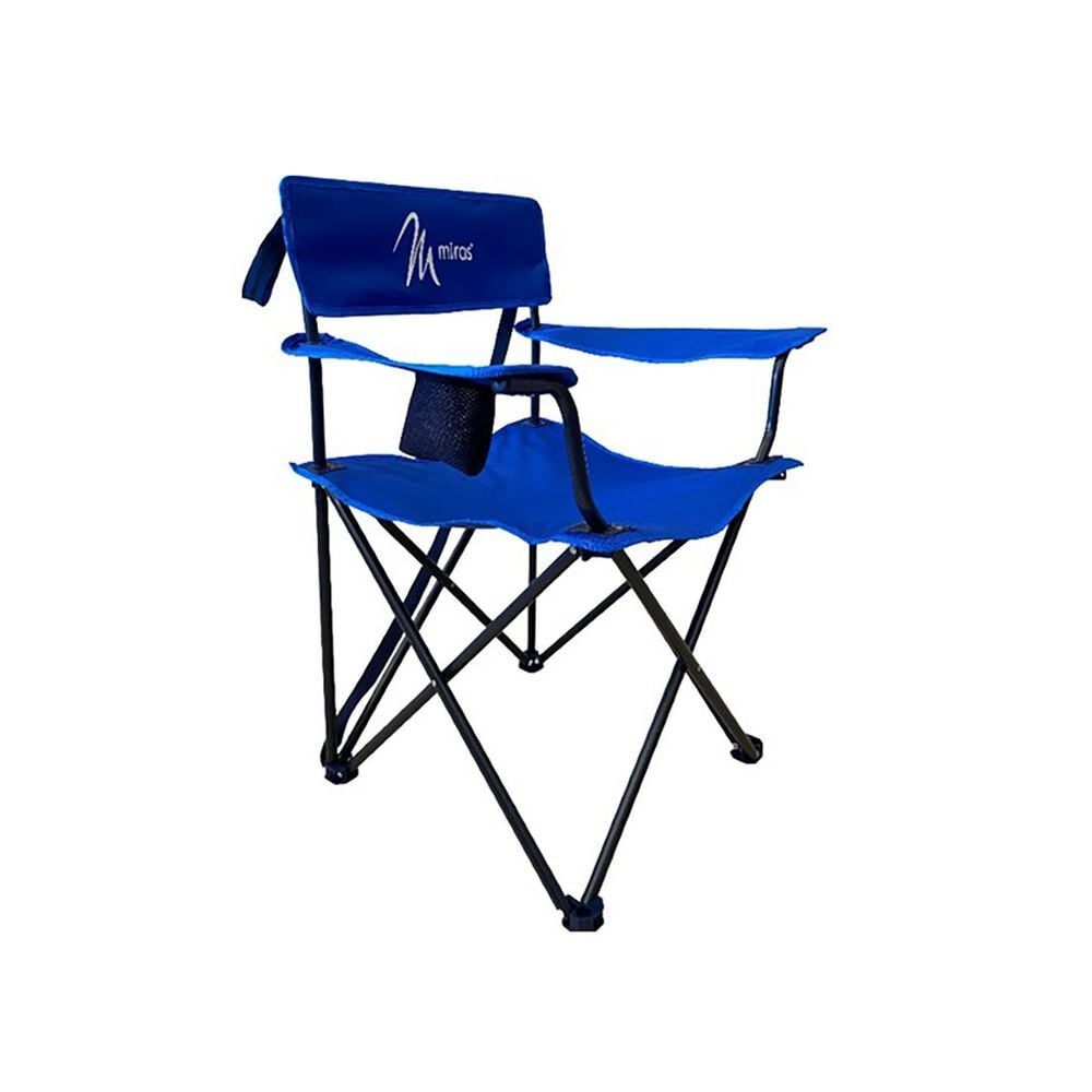 Miras Katlanır Sandalye  Bardaklı Saks Mavisi