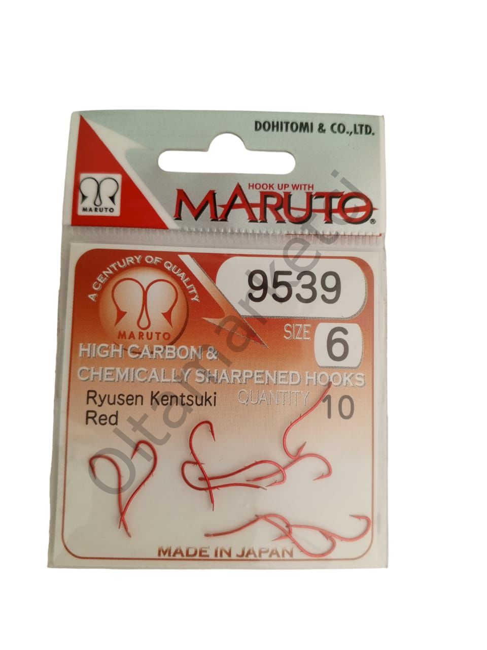 Maruto 9539 Kırmızı Olta İğnesi