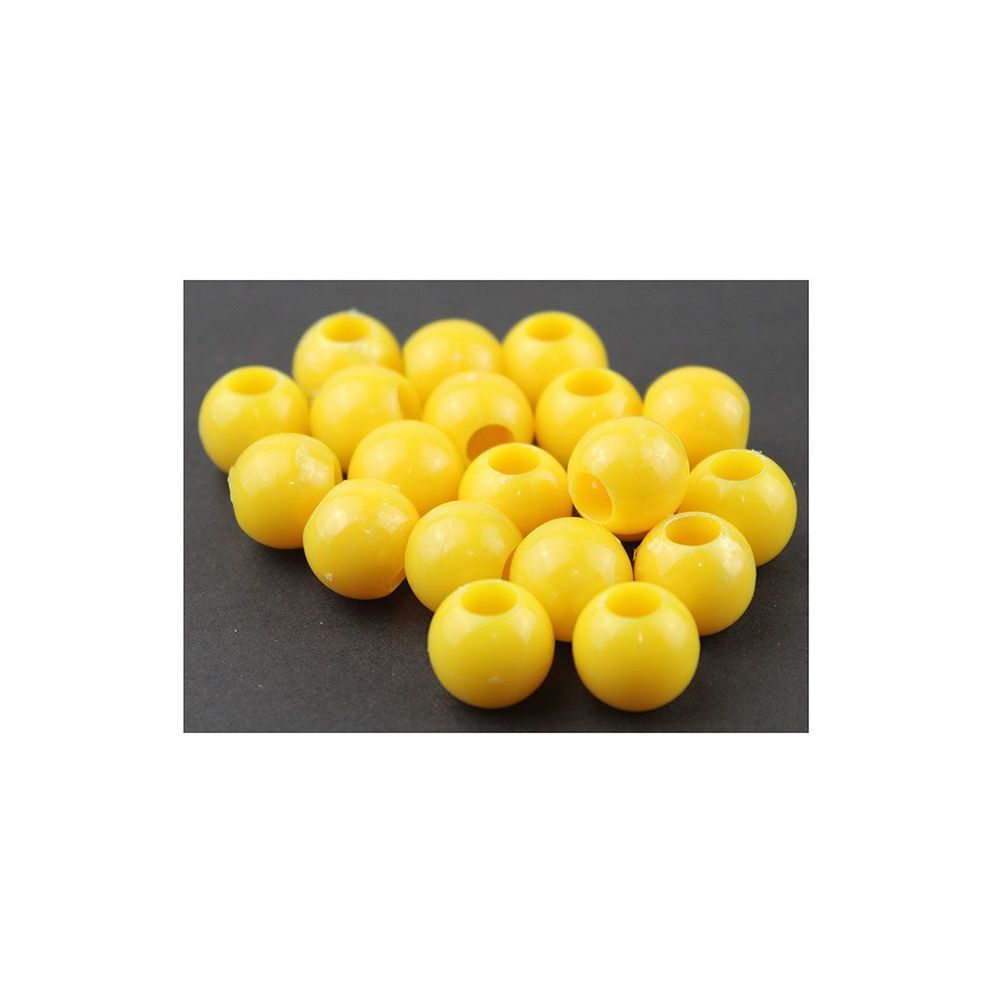 Sea Horse Geniş Ağız Koyu Sarı Sert Boncuk 20 Li