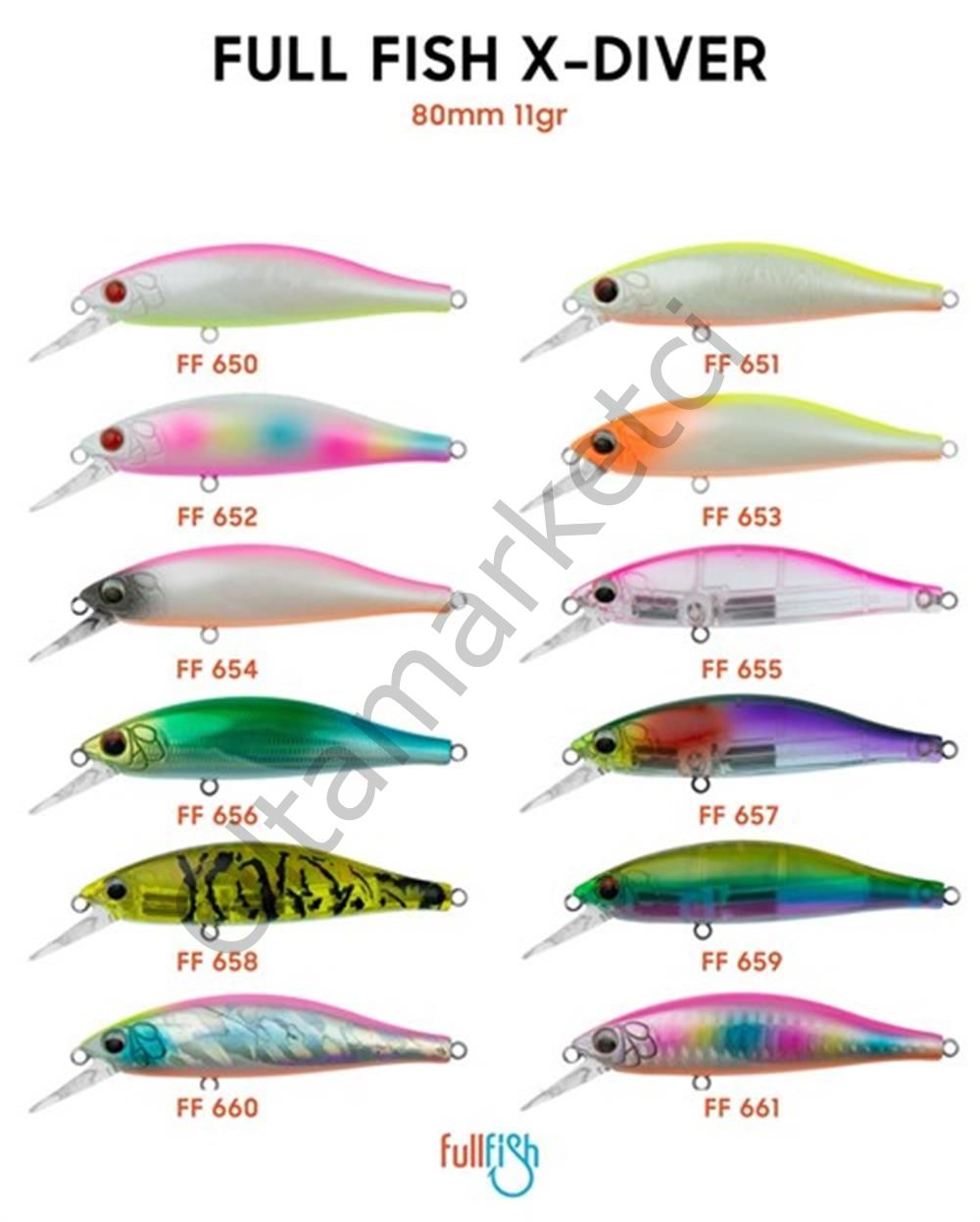 Full Fish X-Diver 8 Cm 11 Gr Sahte